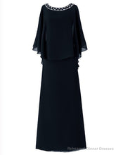 Trendy Scoop Neck Beading Chiffon Mother Of The Bride Dress